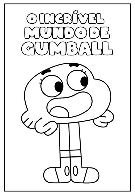 Desenhos do Incrível Mundo de Gumball para colorir - Bora Colorir