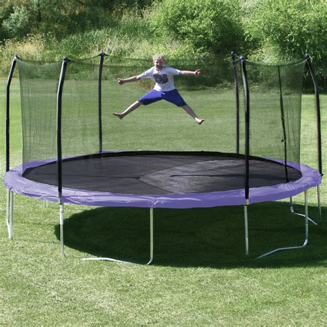 Skywalker 17' x 15' Oval Trampoline with Safety Enclosure & Reviews ...