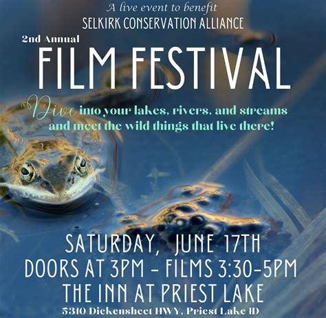 SCA Environmental Film Festival – Freshwater and the species that… – Selkirk Conservation Alliance