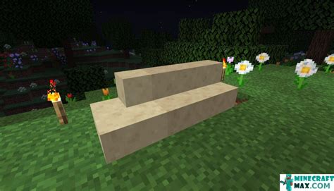 How to make Smooth sandstone steps in Minecraft | Minecraft-Max.com