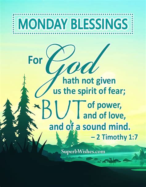 Best Monday Blessings Bible Verses Images | SuperbWishes