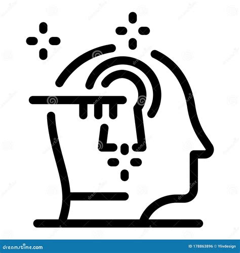 Open Minded Icon, Outline Style Stock Vector - Illustration of icon ...