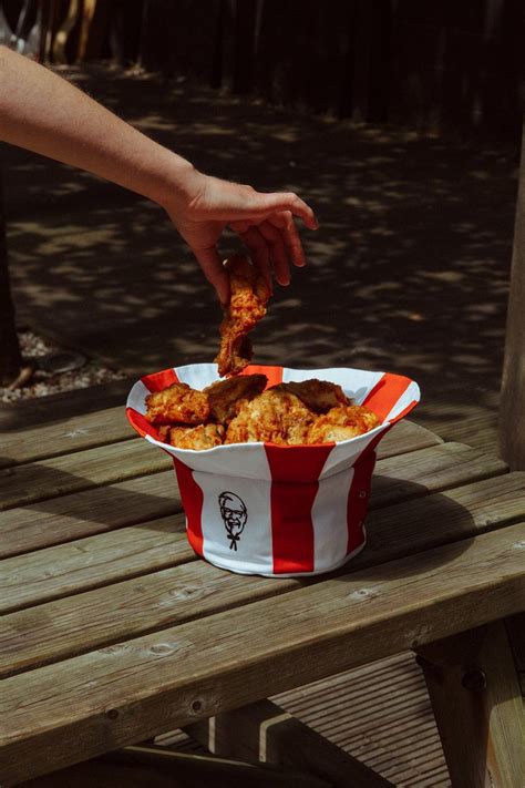 What if the KFC bucket hat is actually a washable bucket?