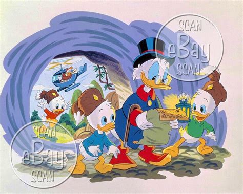 Rare! WALT DISNEY'S DUCK TALES Cartoon 8 X 10 Color TV Photo DISNEY ...