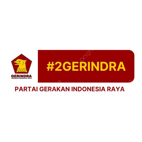 شعار حزب Gerindra الانتخابات العامة في عام 2024 مع الرسوم البيانية المتجه, طحن, 2024 انتخابات ...