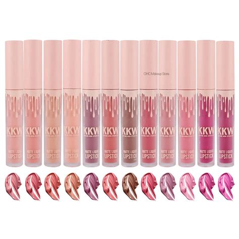 Kkw Beauty Matte Lip Gloss Set Liquid Lipstick Birthday Edition Matt Lipgloss Kit Lip Tint Stain ...