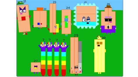 Numberblocks band Retro 21-30 (New) - YouTube