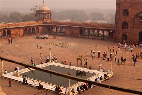 Inside Jama Masjid in the huge courtyard Photograph by Ashish Agarwal - Pixels