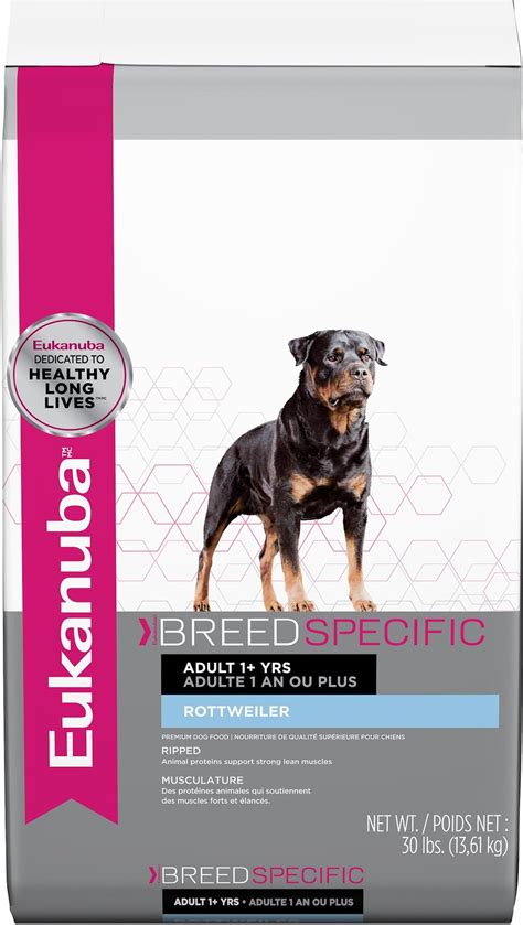 EUKANUBA Breed Specific Rottweiler Adult Dry Dog Food, 30-lb bag ...