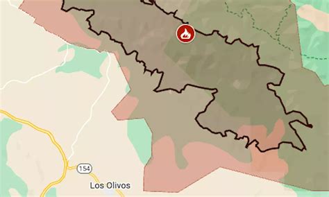 Map: Lake Fire evacuation zone expands in Santa Barbara County | United ...