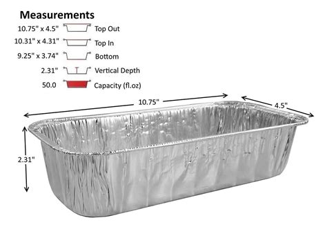 D&W Fine Pack 3 lb. Aluminum Foil Loaf Pan 350/CS – Foil-Pans.com