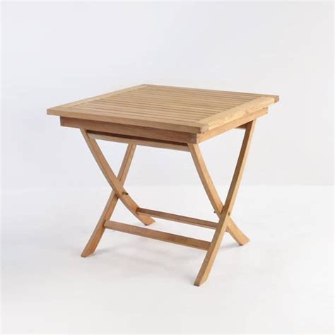 Square Teak Folding Table (31") | Outdoor Dining Furniture | Teak Warehouse