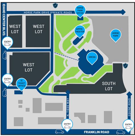 Directions & Parking | Ford Idaho Center