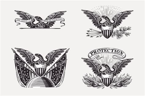 Eagle illustration vector free download