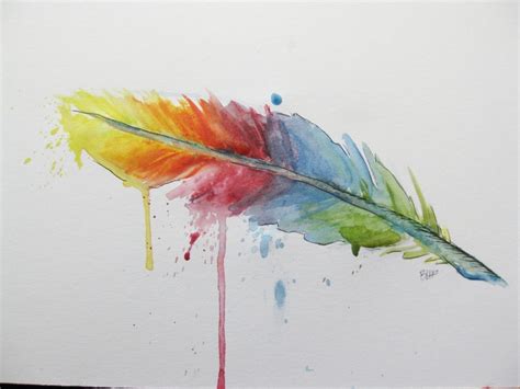 under faith | Feather art, Feather painting, Rainbow tattoos