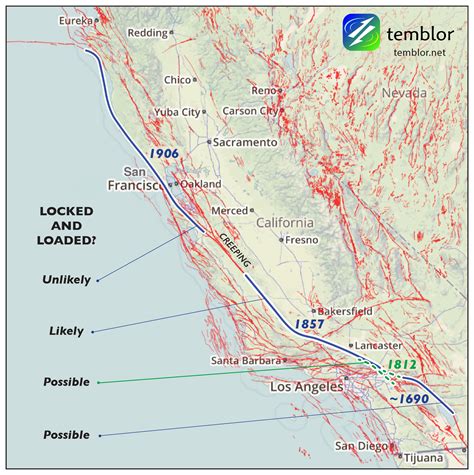 Small earthquake near the Big Bend of the San Andreas Fault - Temblor.net