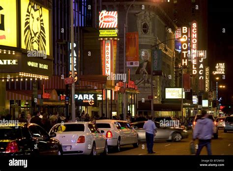 Broadway theatres in midtown Manhattan New York City New York USA Stock Photo - Alamy