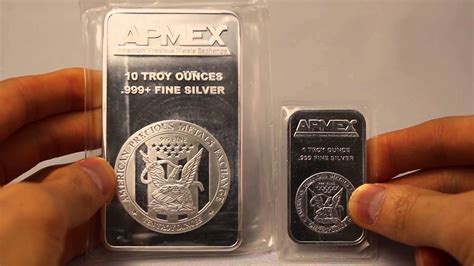 APMEX 10 oz Silver Bar - YouTube