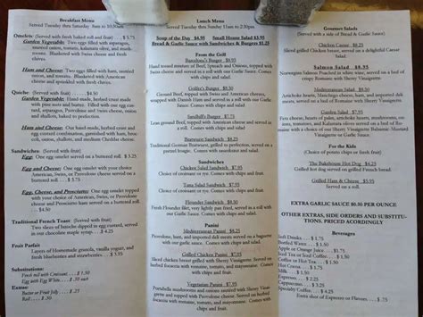 The Bakehouse Menu, Menu for The Bakehouse, Aberdeen, Fayetteville ...