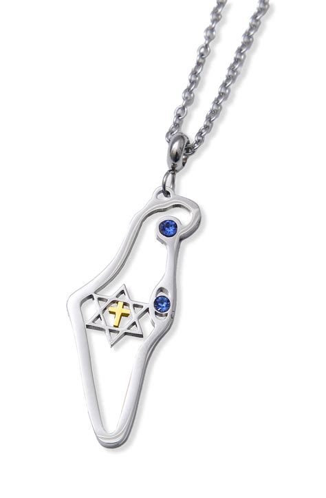 Map of Israel Necklace – Holy Land Gifts