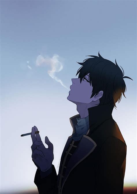 Hakei_gh, anime boy smoking HD phone wallpaper | Pxfuel