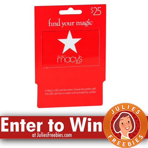 Win a Macy's Gift Card - Julie's Freebies