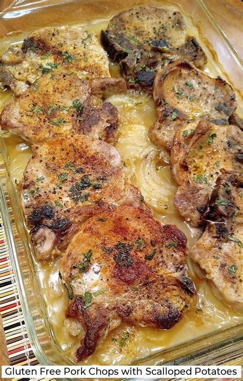 Gluten Free Pork Chops with Scalloped Potatoes | Gluten-Free by Jan