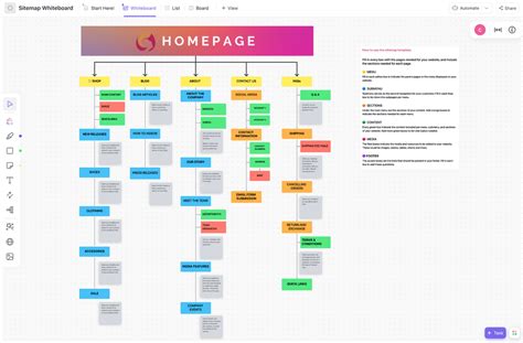 10 Free Site Map Templates to Visualize Your Website | ClickUp