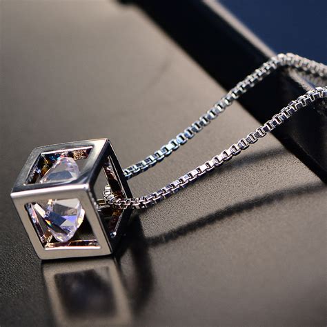 Faux Diamond in Box Charm Necklace – Buy Wholesale Direct and Save – SuppliedShop