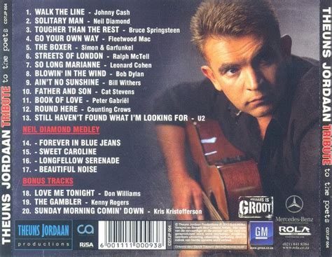 Theuns Jordaan – Tribute To The Poets CD - Pre-owned Books, Music & DVD