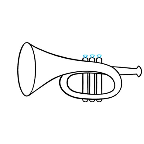 How to Draw a Trumpet - Really Easy Drawing Tutorial