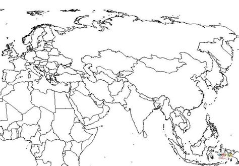 Mappa dell'Asia | World map outline, Asia map, Map