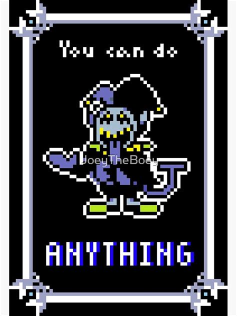 Jevil- Deltarune Inspirational Poster Premium Matte Vertical Poster ...