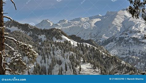 Snow View from Solang Valley in Manali Stock Photo - Image of range ...