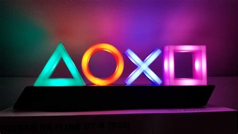 PlayStation | Game room lighting, Led signs, Gaming microphone