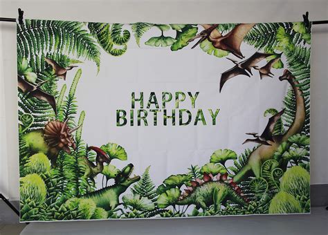 Dinosaur Birthday Party Banner Backdrop Printable Diy - vrogue.co