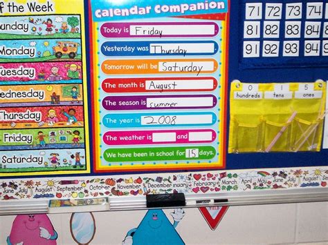 pocket chart calendar | Pocket chart calendar, Classroom inspiration, Hundreds tens and ones