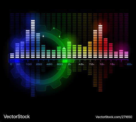 Music sound wave spectrum Royalty Free Vector Image