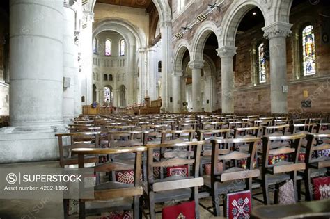 Northern Ireland, Belfast, Donegall Street. Interior view of the grand ...