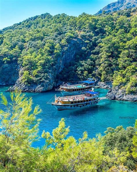 Cold Springs Bay is one of the stops of our boat trips from #Oludeniz Beach #Fethiye #Turkey ...