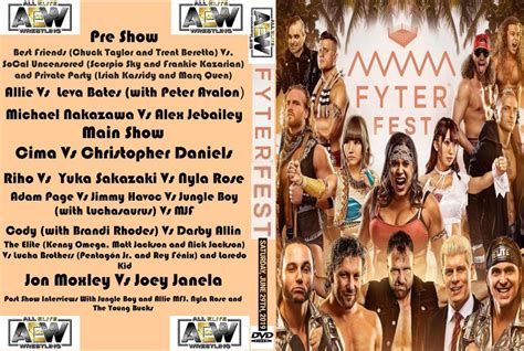 AEW Fyter Fest DVD Cover (Custom) by clerkratt on @DeviantArt | Dvd ...