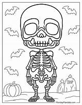 30 Skeleton Coloring Pages Free PDF Printables sketch template