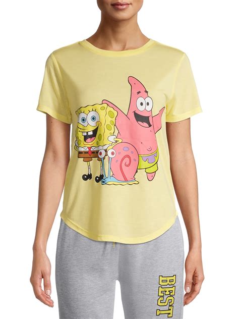 SpongeBob SquarePants Juniors' Graphic T-Shirt - Walmart.com