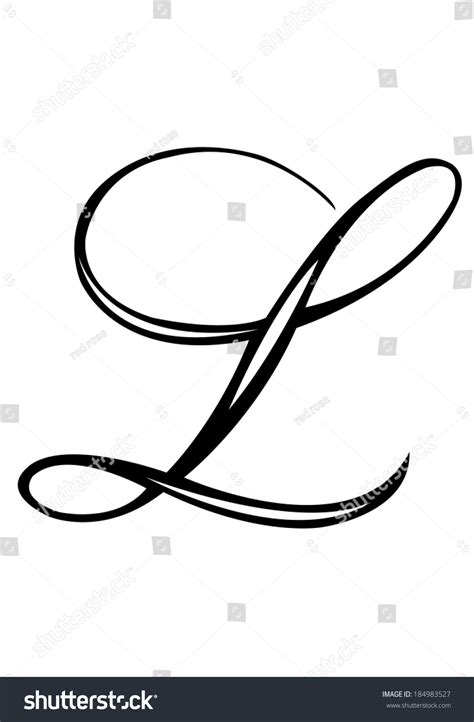 Cursive Letter L Clip Art