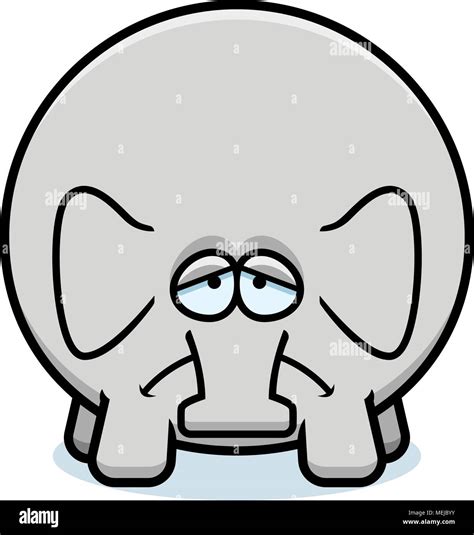 A cartoon illustration of an elephant looking sad Stock Vector Image & Art - Alamy