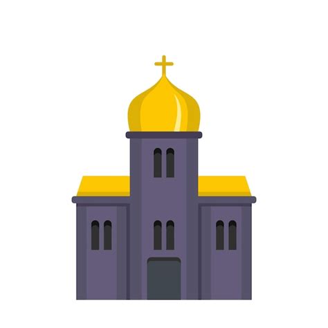 Premium Vector | Orthodox church icon Flat illustration of orthodox ...