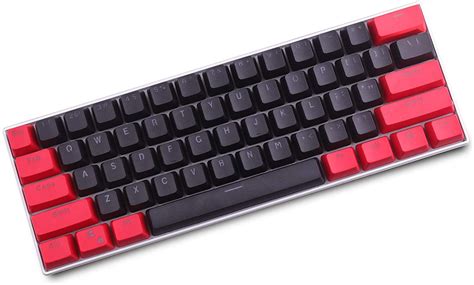 PBT-Keycap-61-key-Red-and-black-Double-Color-Backlight-Keycaps ...