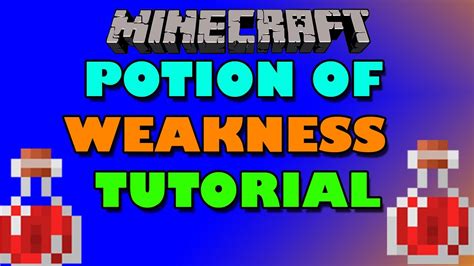 How to make a splash potion of weakness in MINECRAFT - YouTube