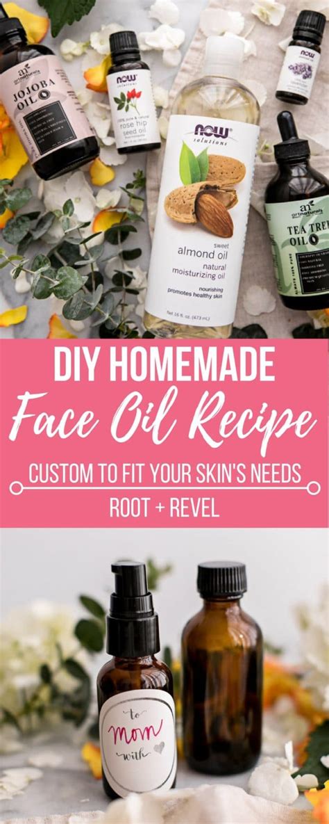 Custom DIY Homemade Face Oil Recipe | Face oil recipe, Inexpensive skin ...