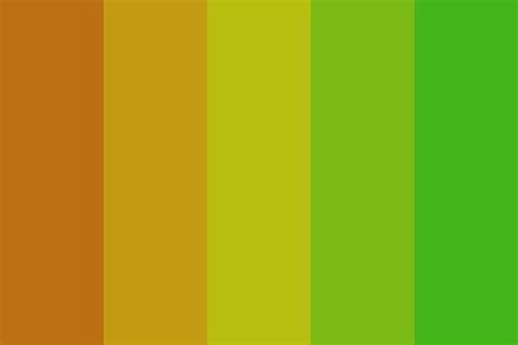 Orange-Green Gradient Color Palette